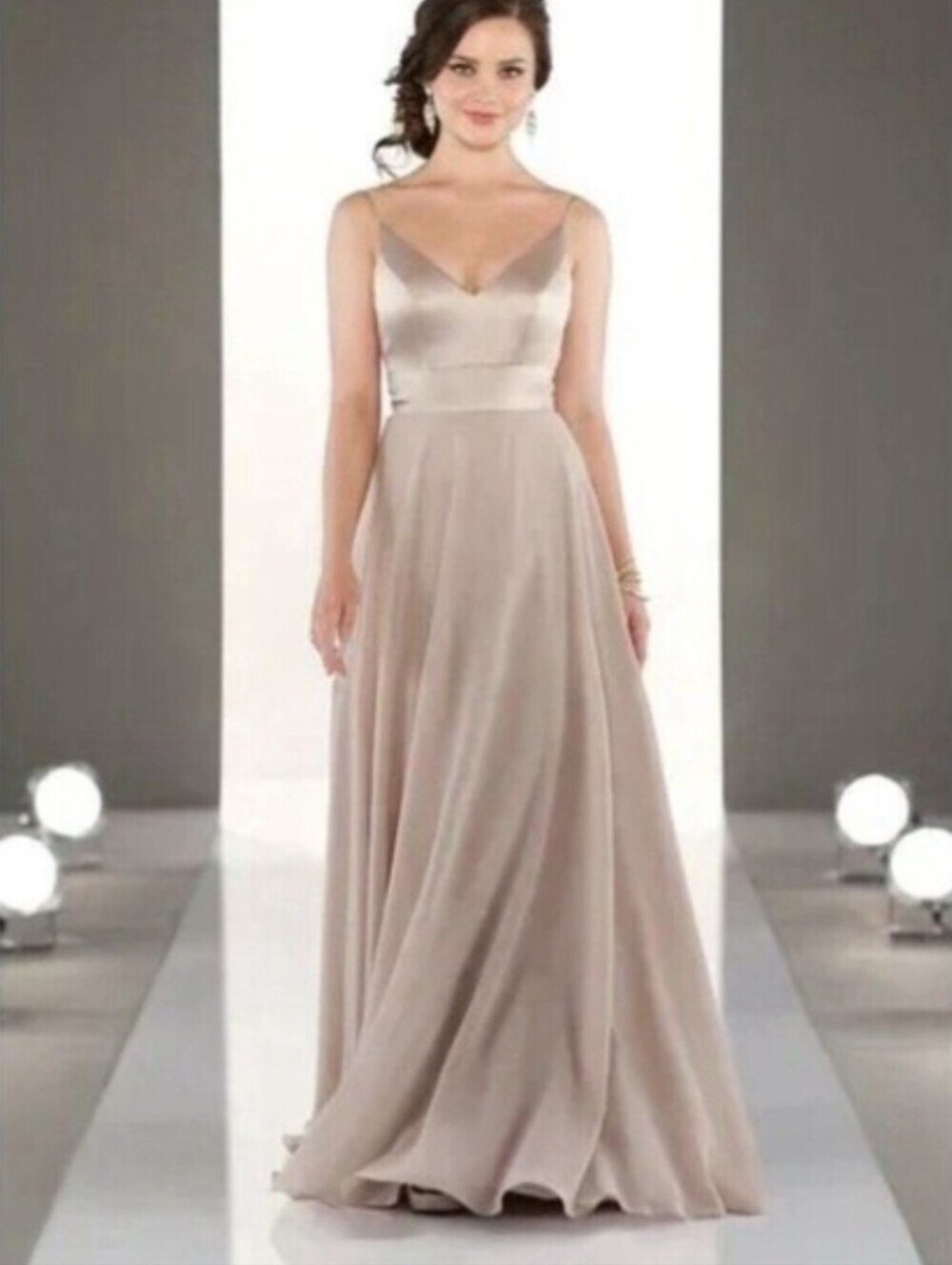 Sorella Vita Gown 6 Gray NWT 9088